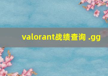 valorant战绩查询 .gg